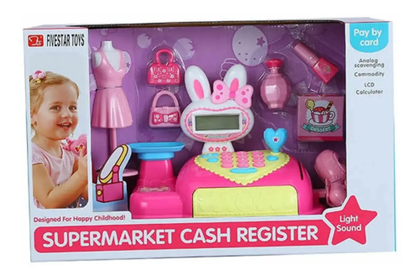 Set Caja Registradora Tienda De Moda Con Luz 6