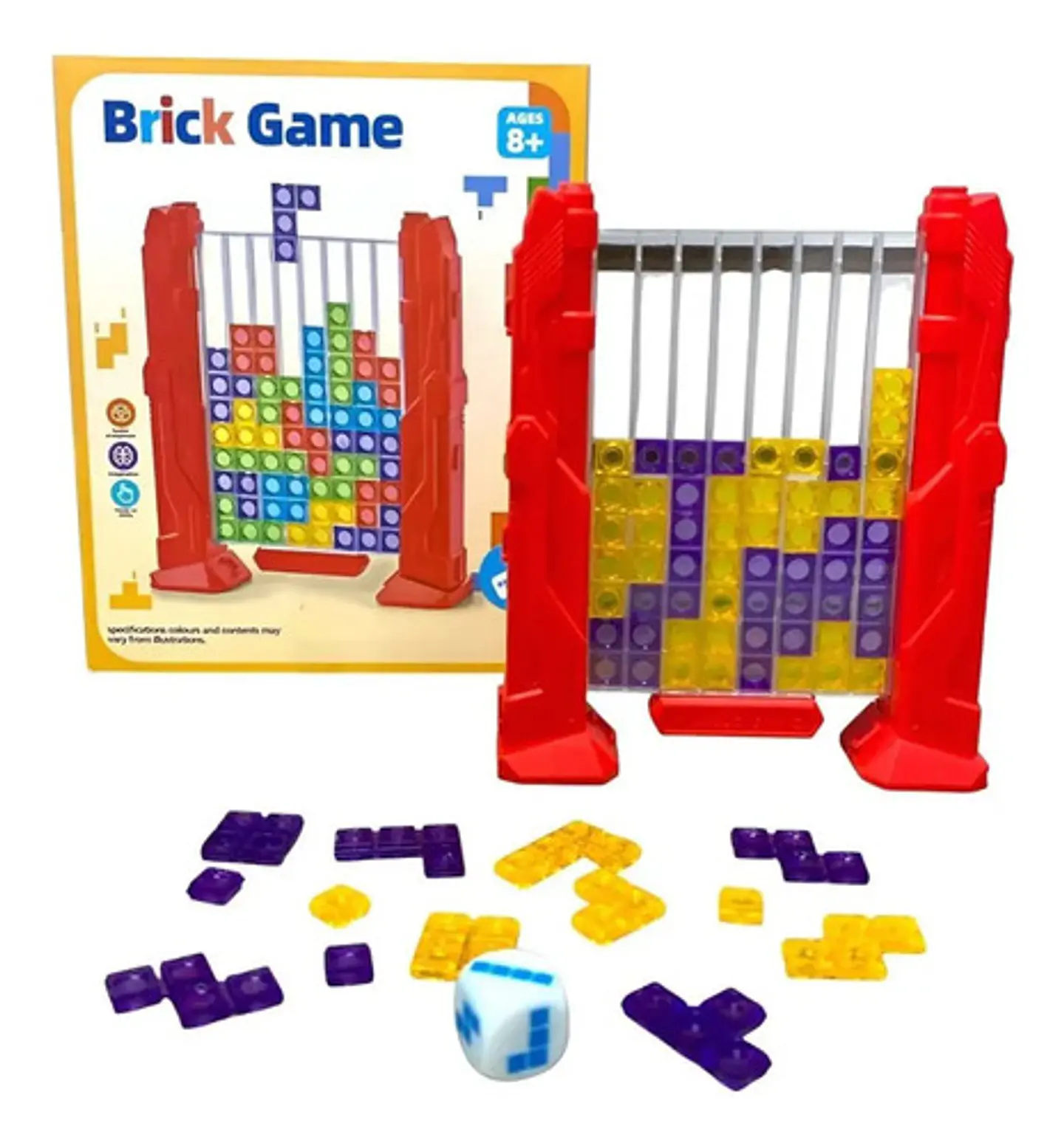 Juego De Mesa Brick Game Tetris Con Fichas Y Dados Para Niño 2