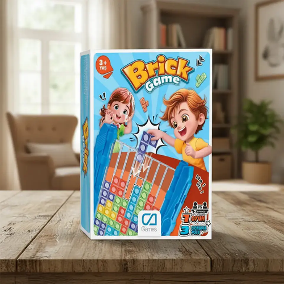 Juego De Mesa Brick Game Tetris Con Fichas Y Dados Para Niño 3