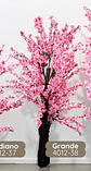 Árbol De Cerezo Flores Artificiales Rosado Decorativo Hogar - Miniatura 2
