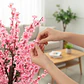 Árbol De Cerezo Flores Artificiales Rosado Decorativo Hogar - Miniatura 4