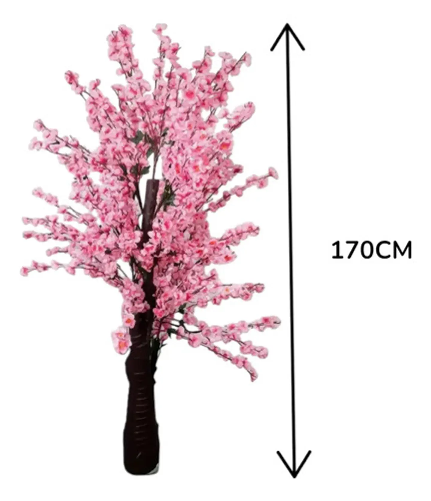 Árbol De Cerezo Flores Artificiales Rosado Decorativo Hogar 6