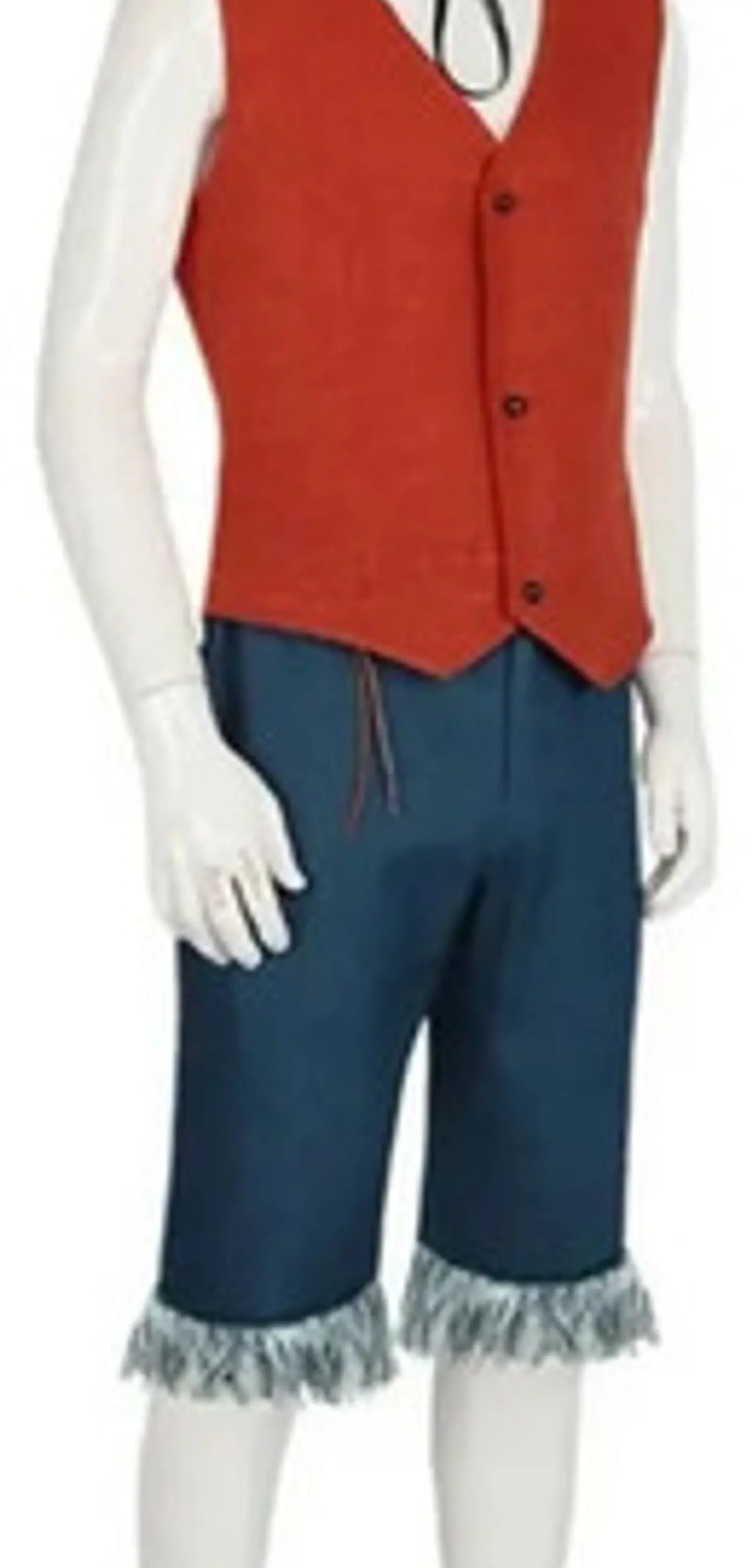 Disfraz De Luffy One Piece Chaleco Sombrero Halloween Fiesta 1
