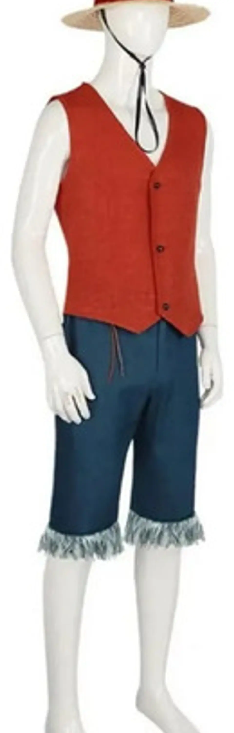 Disfraz De Luffy One Piece Chaleco Sombrero Halloween Fiesta 1