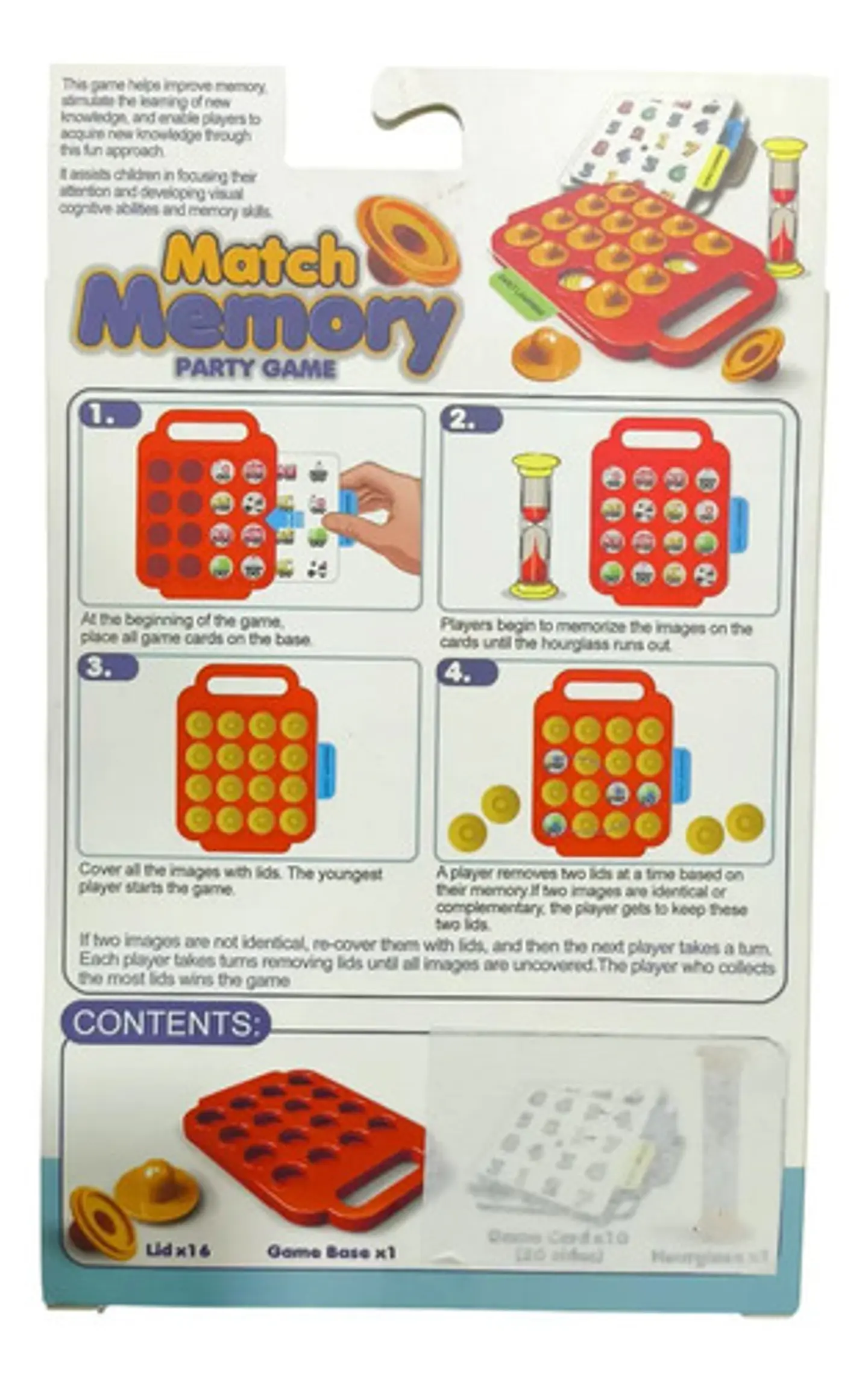 Juego Memoria Memory Chess Puzzle Didactico Infantil Niños 5