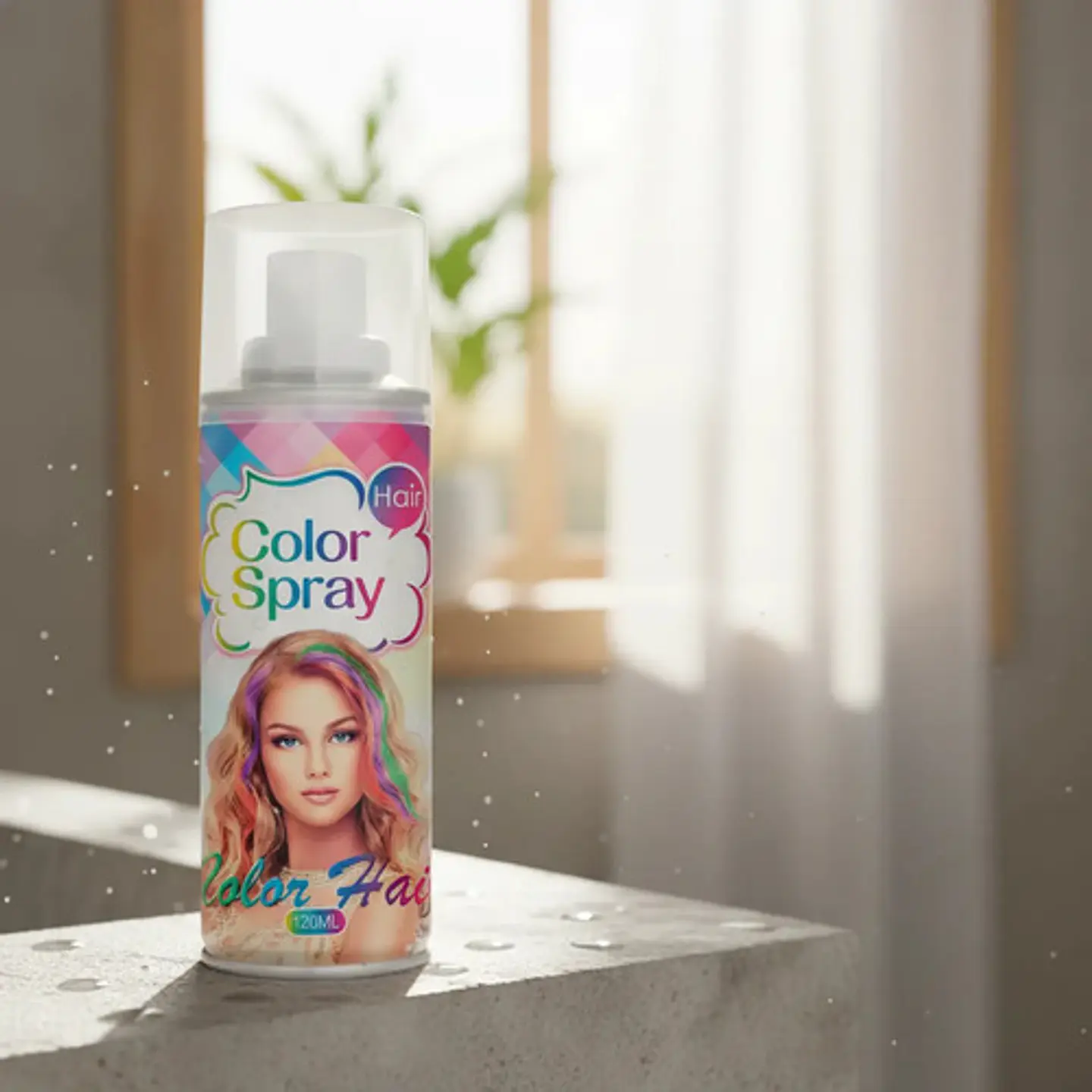 Spray Laca Temporal Para El Cabello Disfraz Halloween 120ml 2