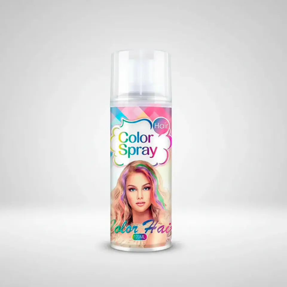 Spray Laca Temporal Para El Cabello Disfraz Halloween 120ml 5