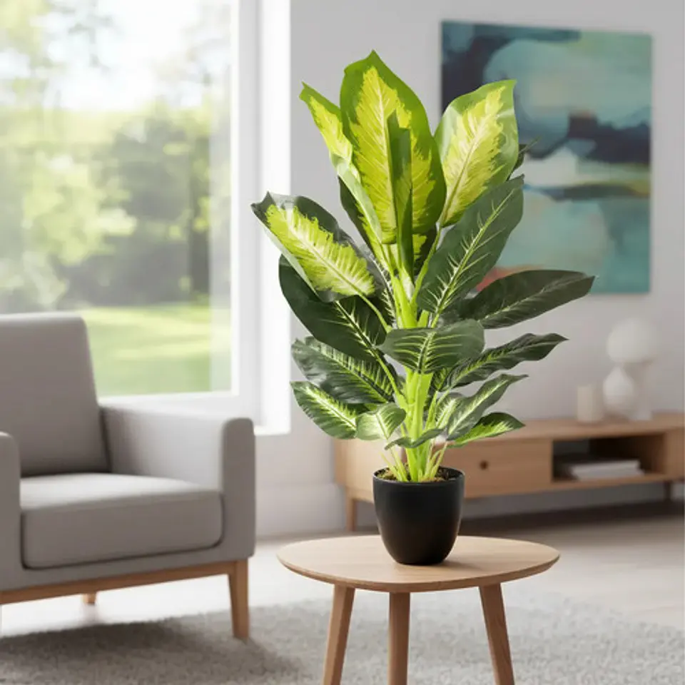 Planta Loterias Artificial Decorativa Para Interiores Casa 1