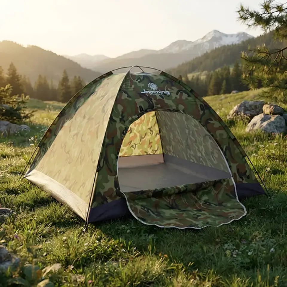 Camping Para 4 Personas Con Sobrecarpa Manual Acampar 1