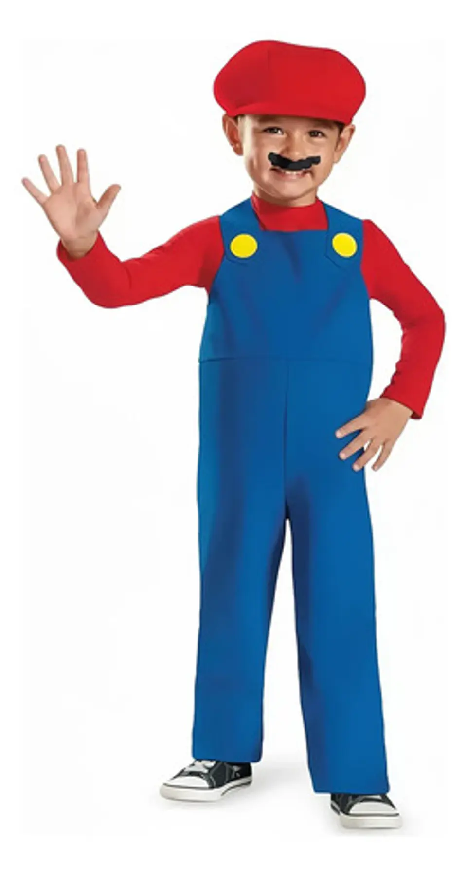 Disfraz De Mario Bros Para Niño Bigote Halloween Fiesta 2
