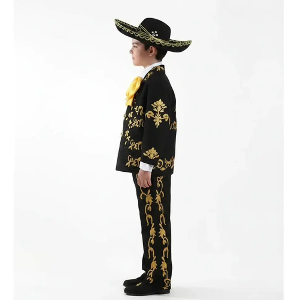 Disfraz De Mariachi Para Niño Halloween Con Sombrero Fiesta 4