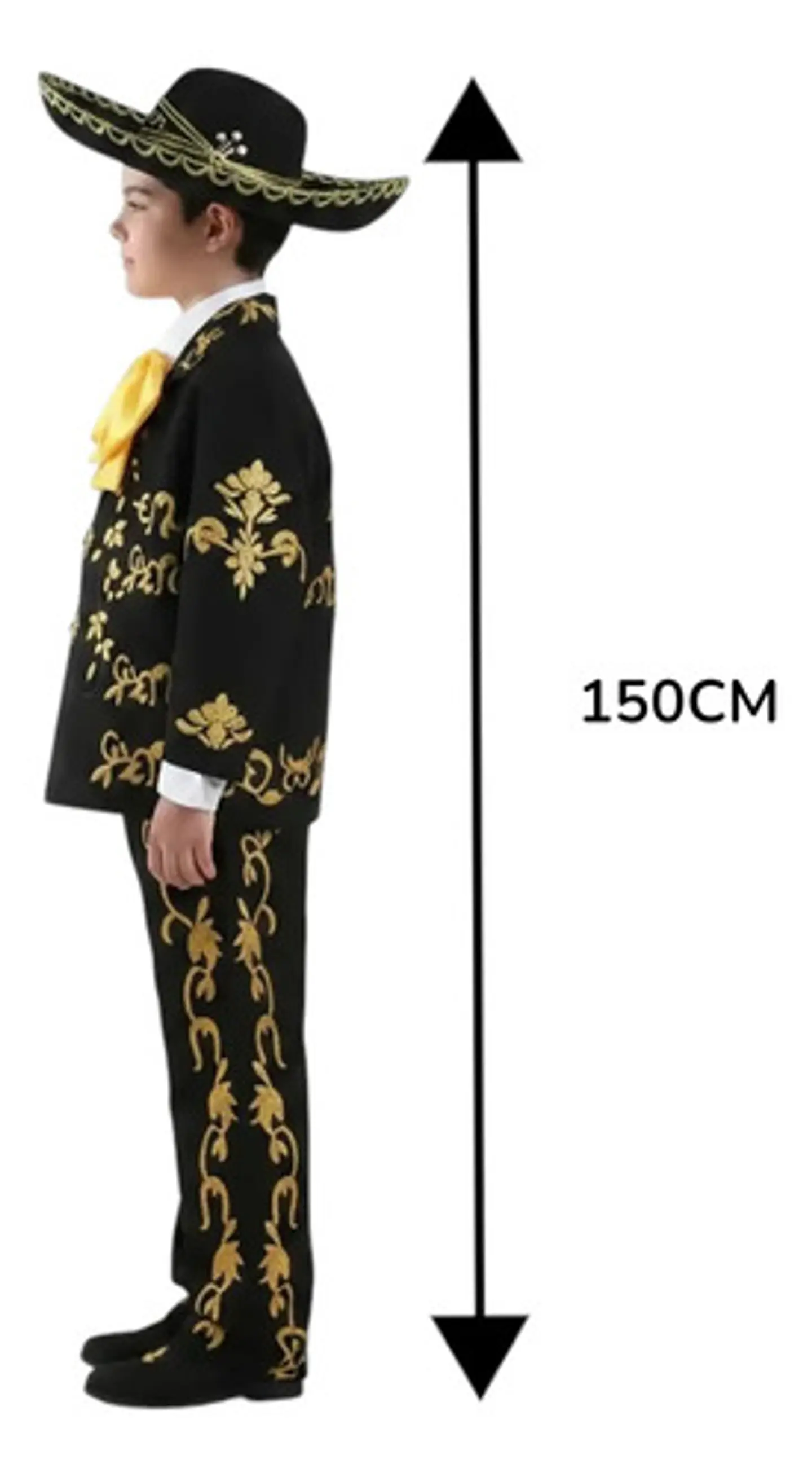 Disfraz De Mariachi Para Niño Halloween Con Sombrero Fiesta 7