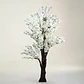 Árbol Planta Artificial Cerezo Decorativo Con Flores Blancas - Miniatura 1