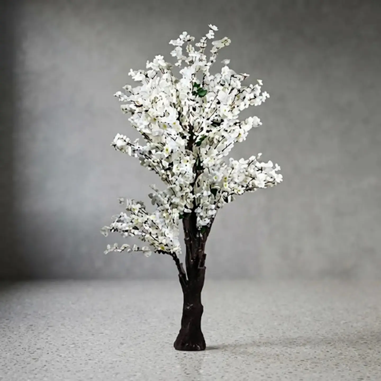 Árbol Planta Artificial Cerezo Decorativo Con Flores Blancas 2