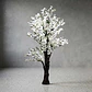 Árbol Planta Artificial Cerezo Decorativo Con Flores Blancas - Miniatura 2