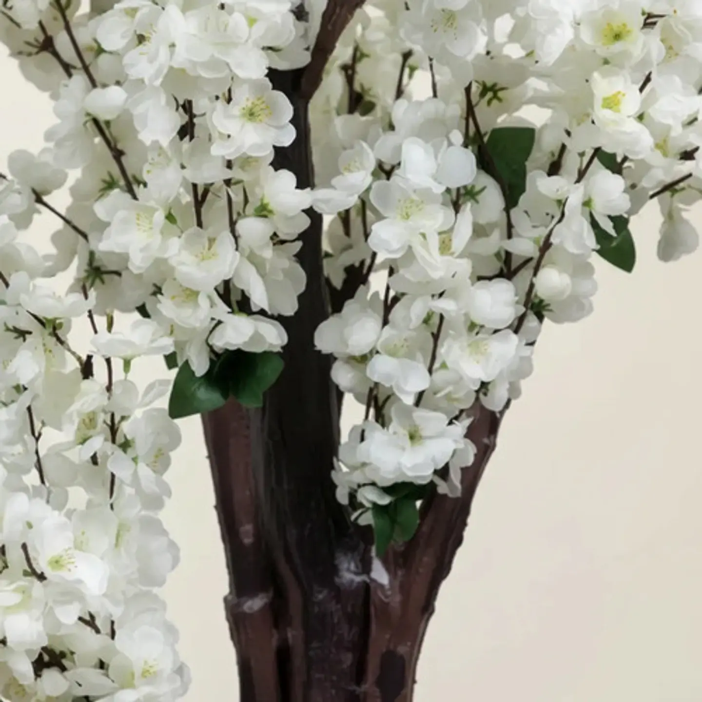 Árbol Planta Artificial Cerezo Decorativo Con Flores Blancas 4