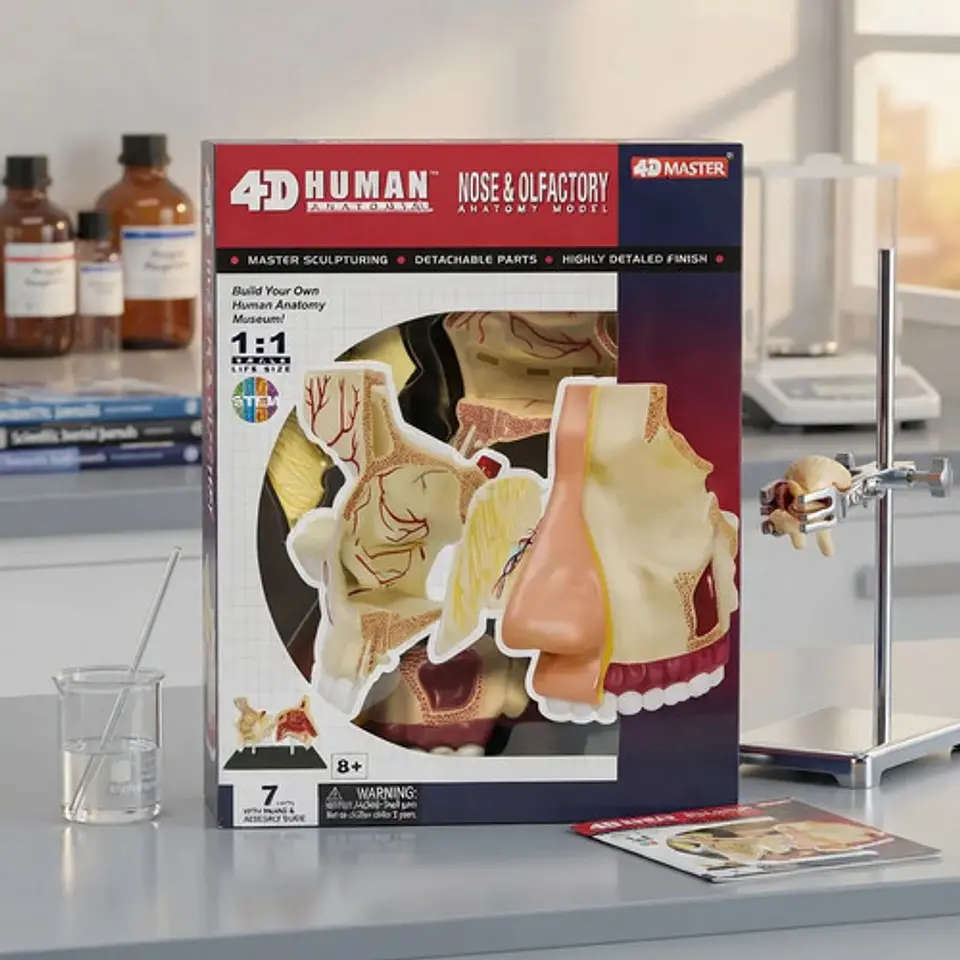 Modelo Anatómico 4d Humano Nariz Y Olfato 1:1 Detachable 3