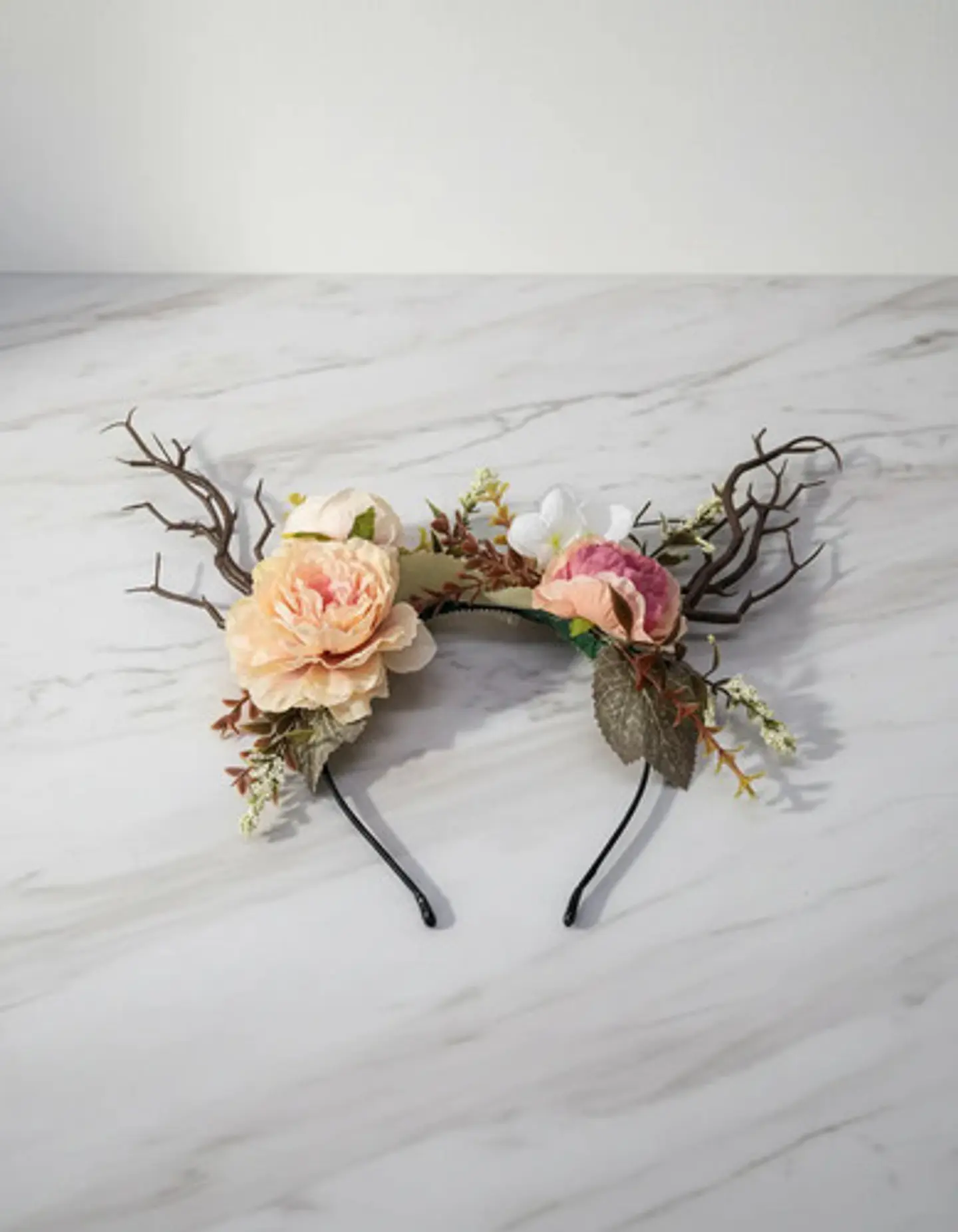 Diadema Corona Hadas Flores Disfraz Bosque Verano Halloween 1