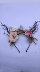 Diadema Corona Hadas Flores Disfraz Bosque Verano Halloween - Miniatura 2