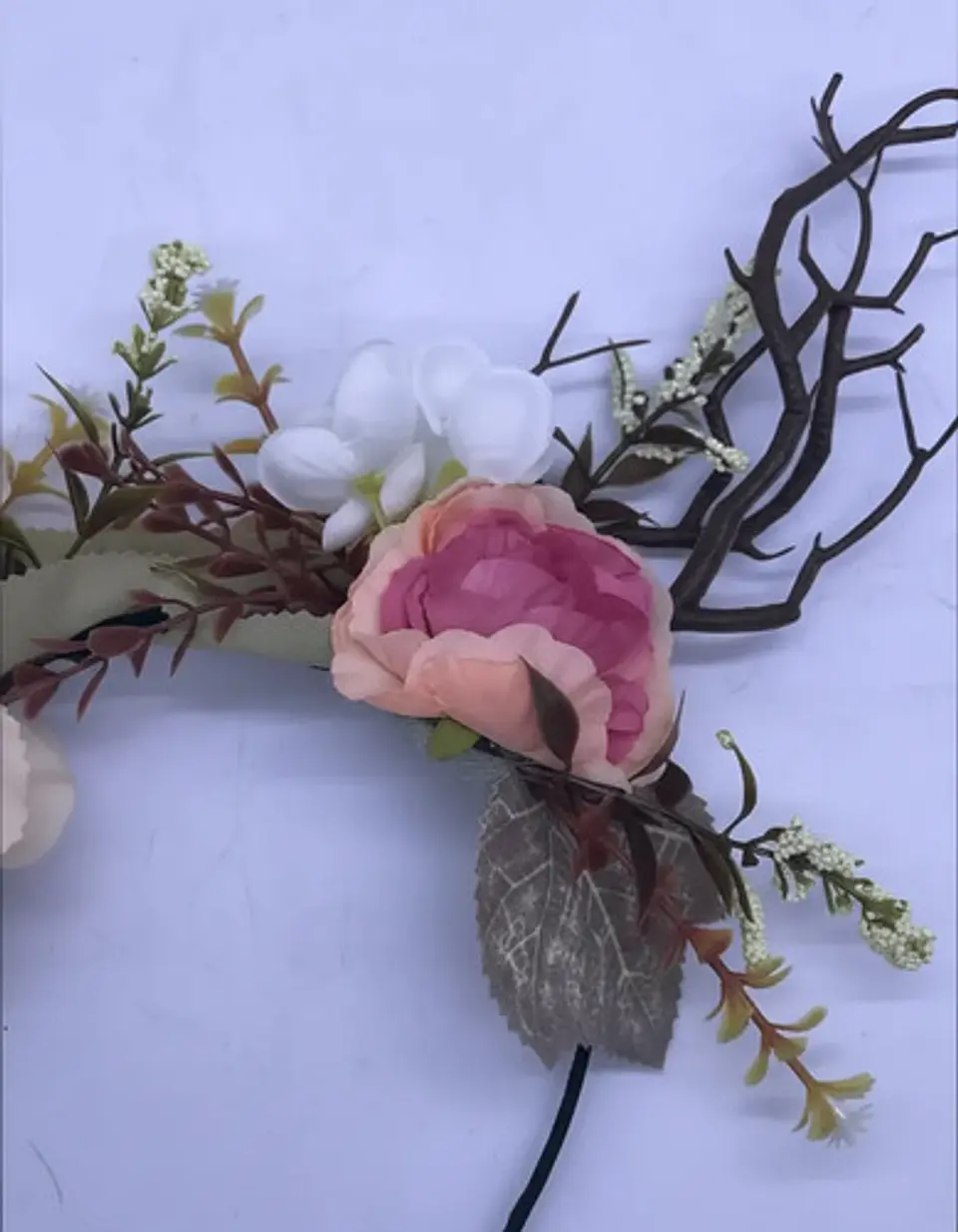 Diadema Corona Hadas Flores Disfraz Bosque Verano Halloween 4