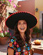 Sombrero Español Torero Negro Hora Loca Española Disfraz - Miniatura 1