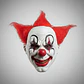 Máscara De Payaso De Terror Blanca Con Pelo Rojo Para Hallow - Miniatura 1