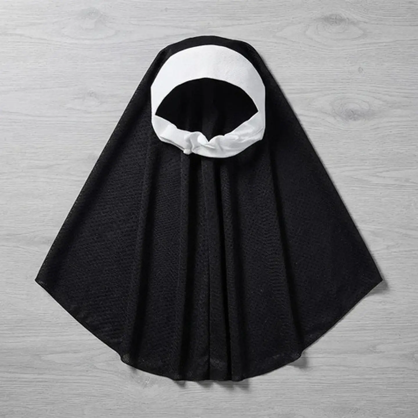 Disfraz De Monja Para Niña En Negro Y Blanco - Accesorio De 5