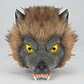 Máscara Hombre Lobo Latex Pelo Sintético Y Colmillos Hallowe - Miniatura 1
