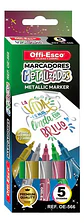 Marcadores Metalizados Offi-esco Oe-566 Punta Redonda 1.2mm - Miniatura 1
