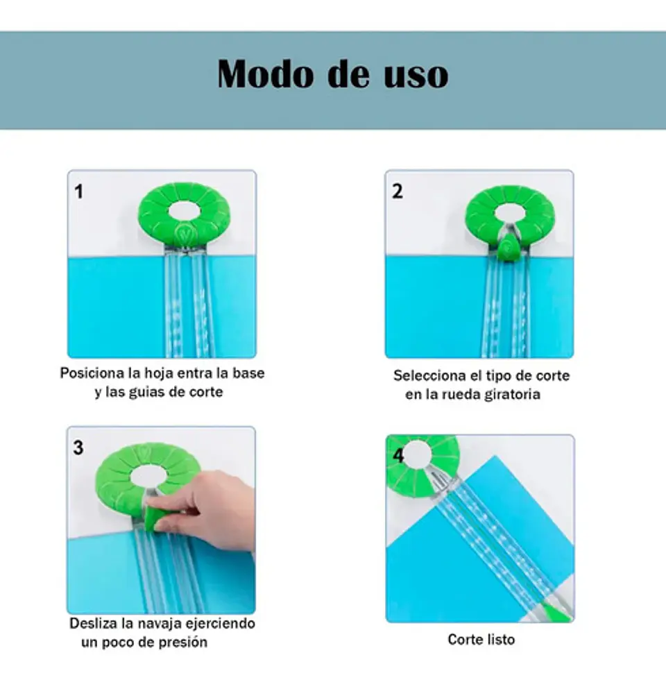 Cortador De Bordes Guillotina 12 Formas De Cortes En 1scrapbook Album Manualidades Papel Cartulina Multiuso Para Oficina Escuela 2