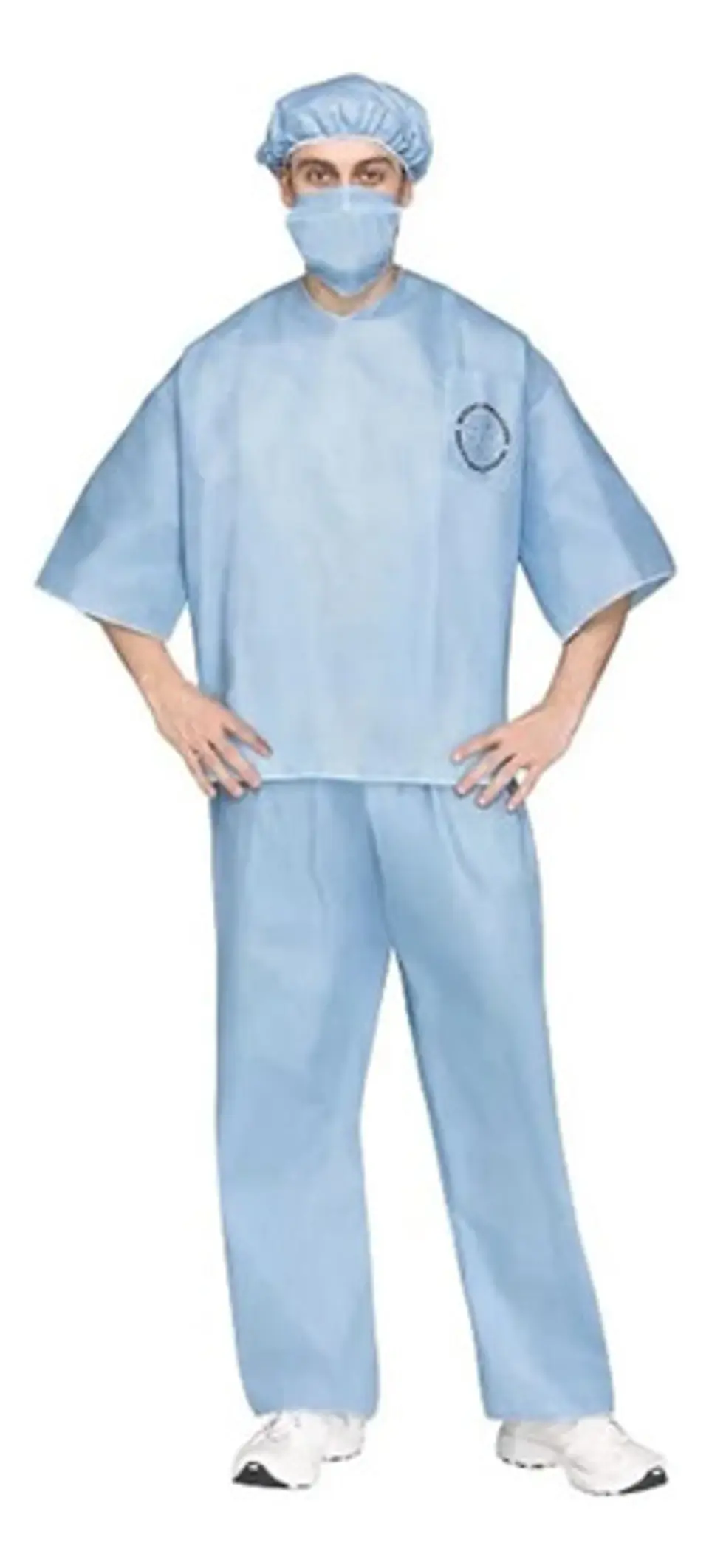 Disfraz Uniforme Quirúrgico Medico Doctor Claro Unisex 1