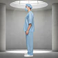 Disfraz Uniforme Quirúrgico Medico Doctor Claro Unisex - Miniatura 4