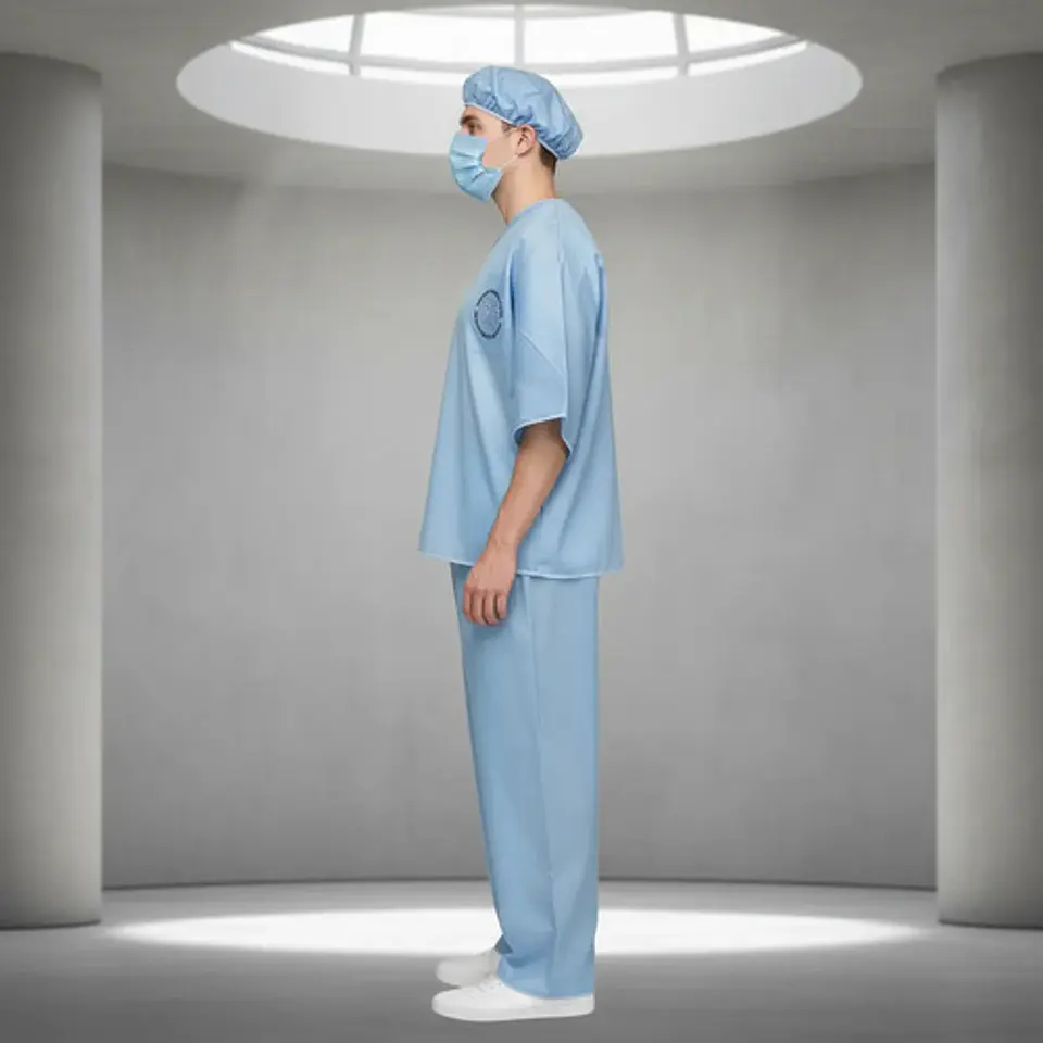 Disfraz Uniforme Quirúrgico Medico Doctor Claro Unisex 4