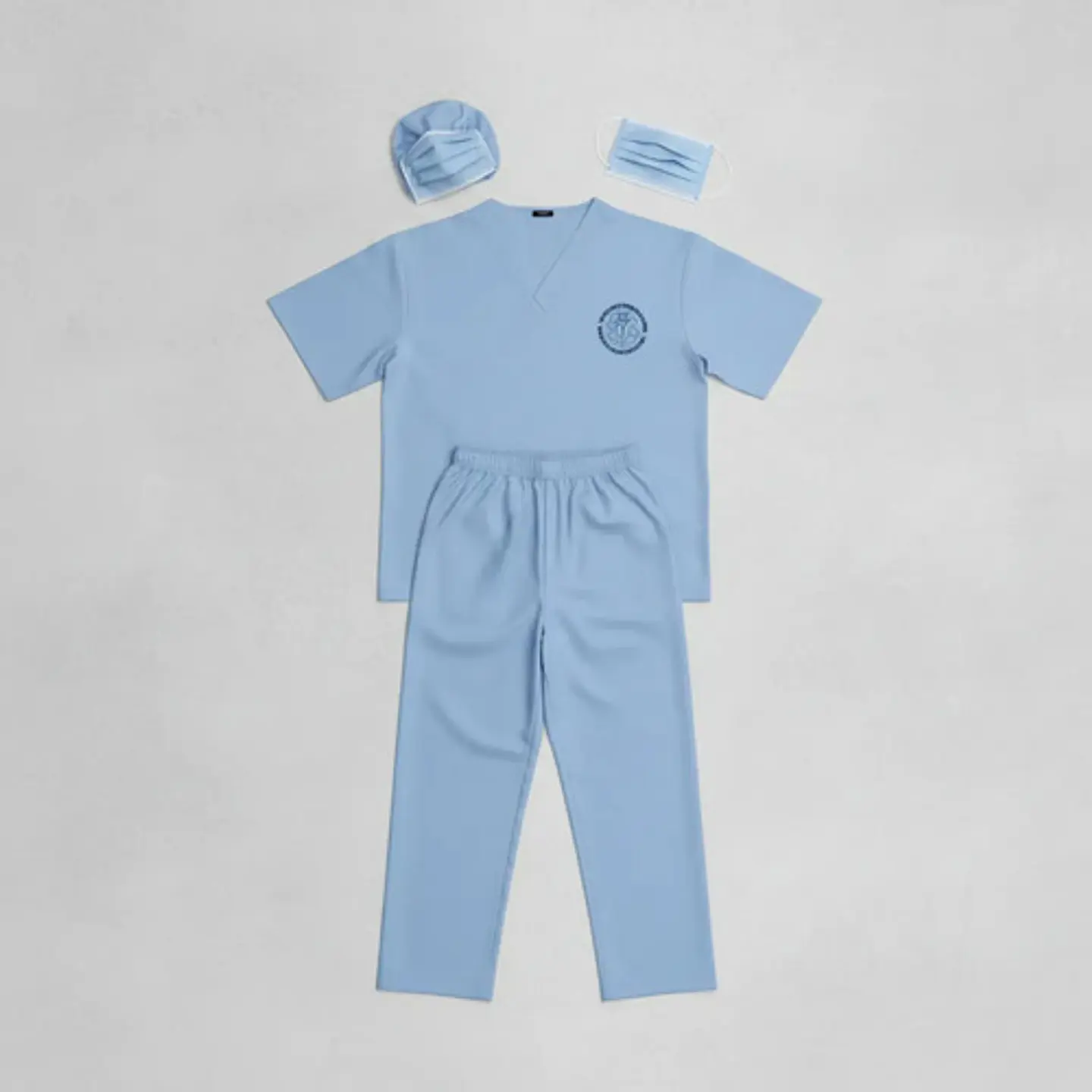 Disfraz Uniforme Quirúrgico Medico Doctor Claro Unisex 5