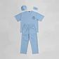 Disfraz Uniforme Quirúrgico Medico Doctor Claro Unisex - Miniatura 5