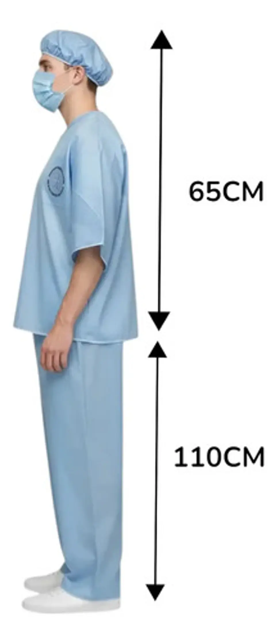 Disfraz Uniforme Quirúrgico Medico Doctor Claro Unisex 6