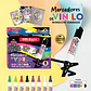 Marcadores De Vinilo Offi-esco Oe-558, 8 Unidades, Tinta Agu Multicolor - Miniatura 2