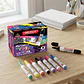 Marcadores De Vinilo Offi-esco Oe-558, 8 Unidades, Tinta Agu Multicolor - Miniatura 4
