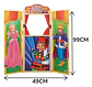 Teatro De Títeres De Madera Con Princesa Y Rey 99 X 49 Cm - Miniatura 6