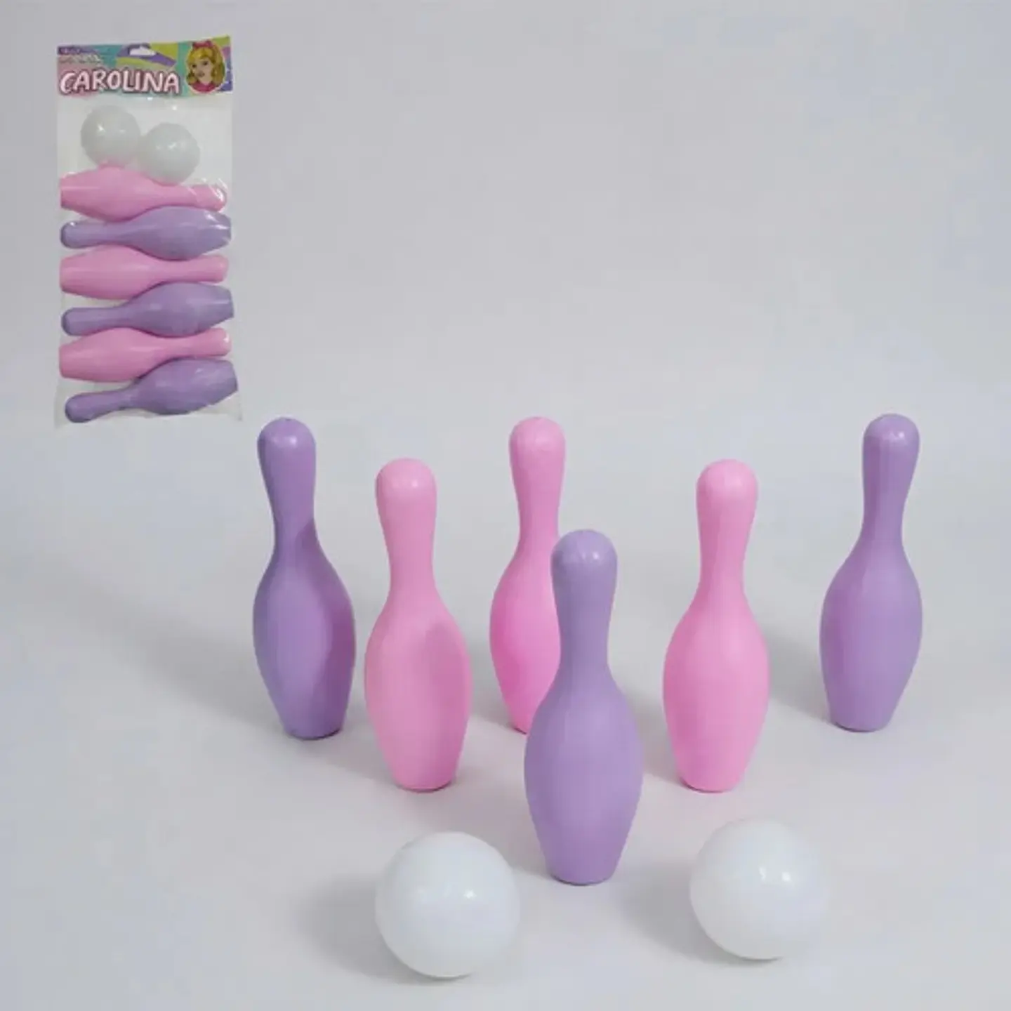 Juego De Bolos Carolina Para Niños, 6 Pinos Y 2 Bolas 1
