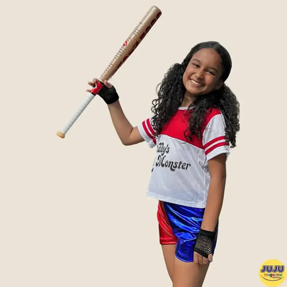 Bate de béisbol de plástico color marrón Juju Magazine Harley Quinn Good Night 3