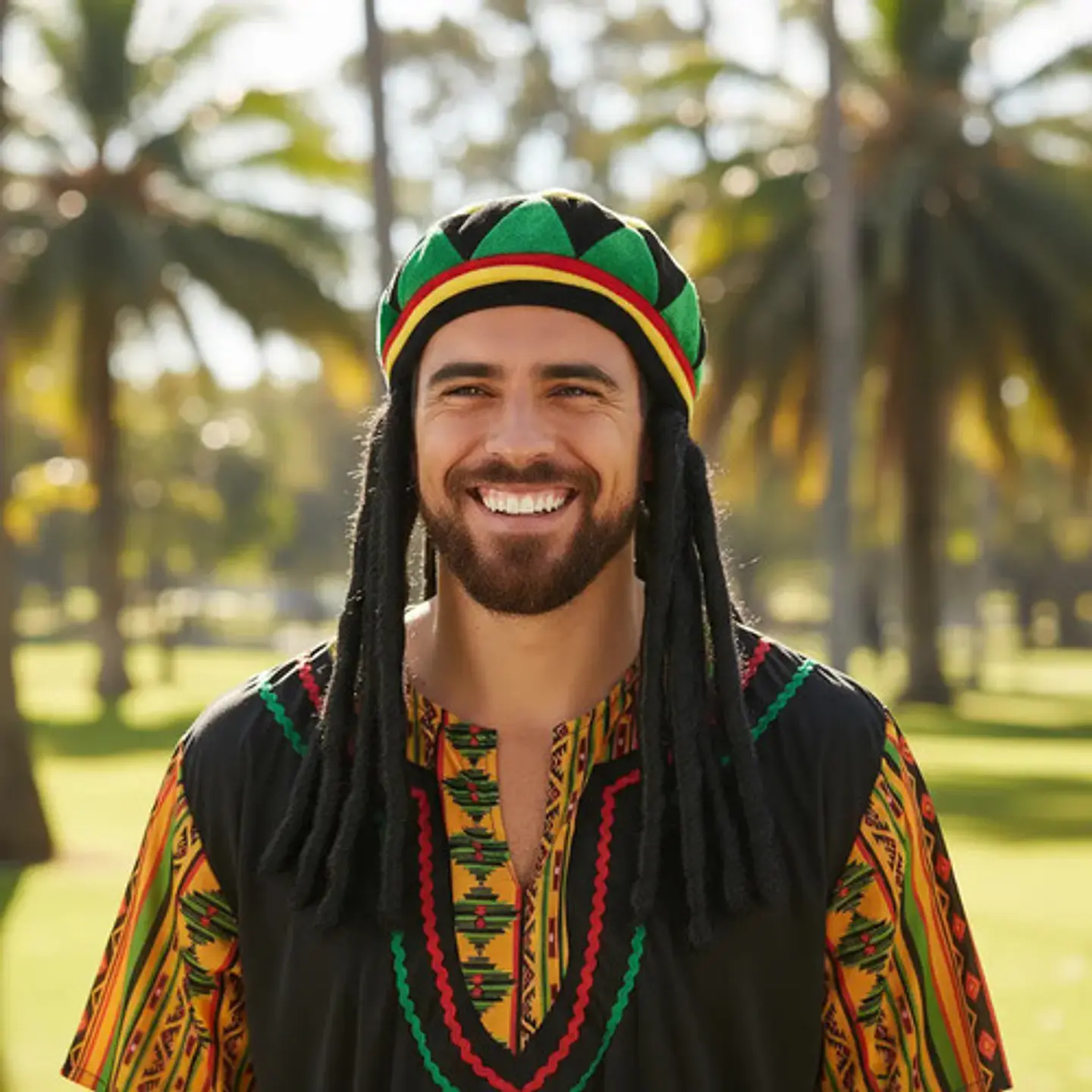 Peluca Rasta Ref   Mp371 Halloween  Disfraz  4