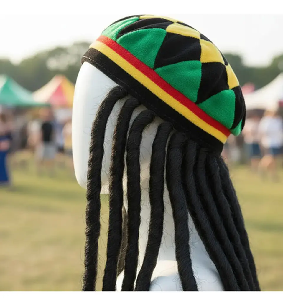 Peluca Rasta Ref   Mp371 Halloween  Disfraz  6