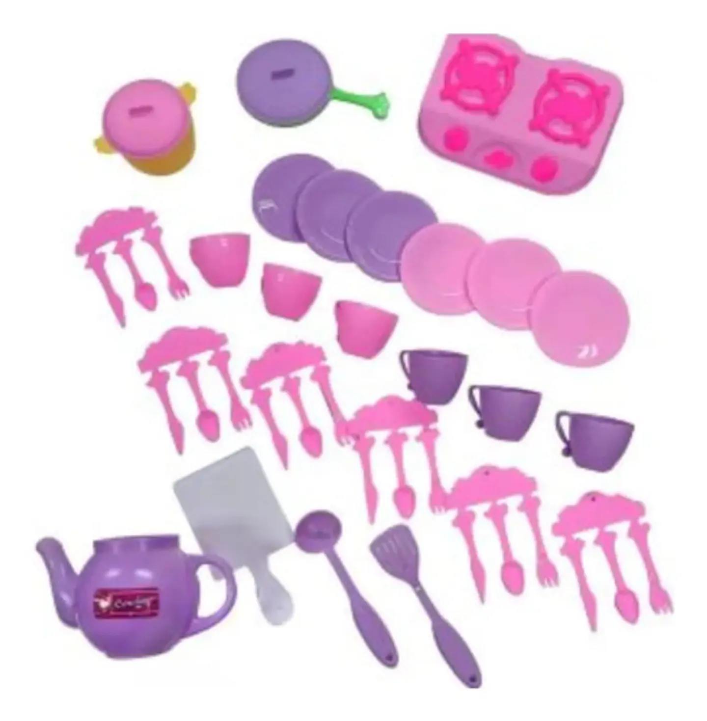 Juego De Cocina Infantil 45pcs Estufa Y Cubiertos Accesorios 3