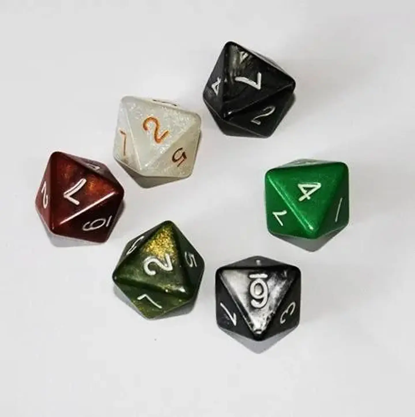 Juego Dados 8 Caras X 6 Und Dado Juegos De Rol Mesa Casino 1