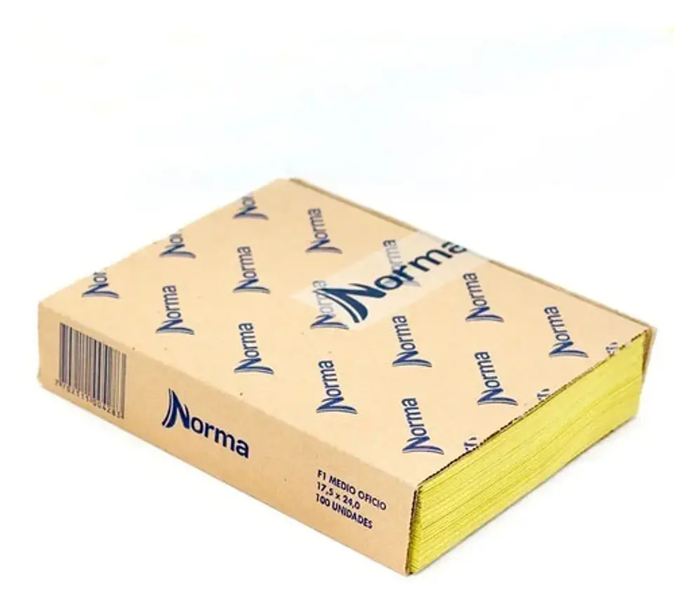 Sobre Manila 1/2 Oficio 17.5 X 24 Norma X 100 Unidades 1