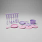 Juego De Cocina De Juguete Para Niñas Ollas Y Utensilios Plá - Miniatura 4