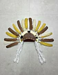 Gorro Penacho Indio Plumas Disfraz Accesorio Halloween - Miniatura 1