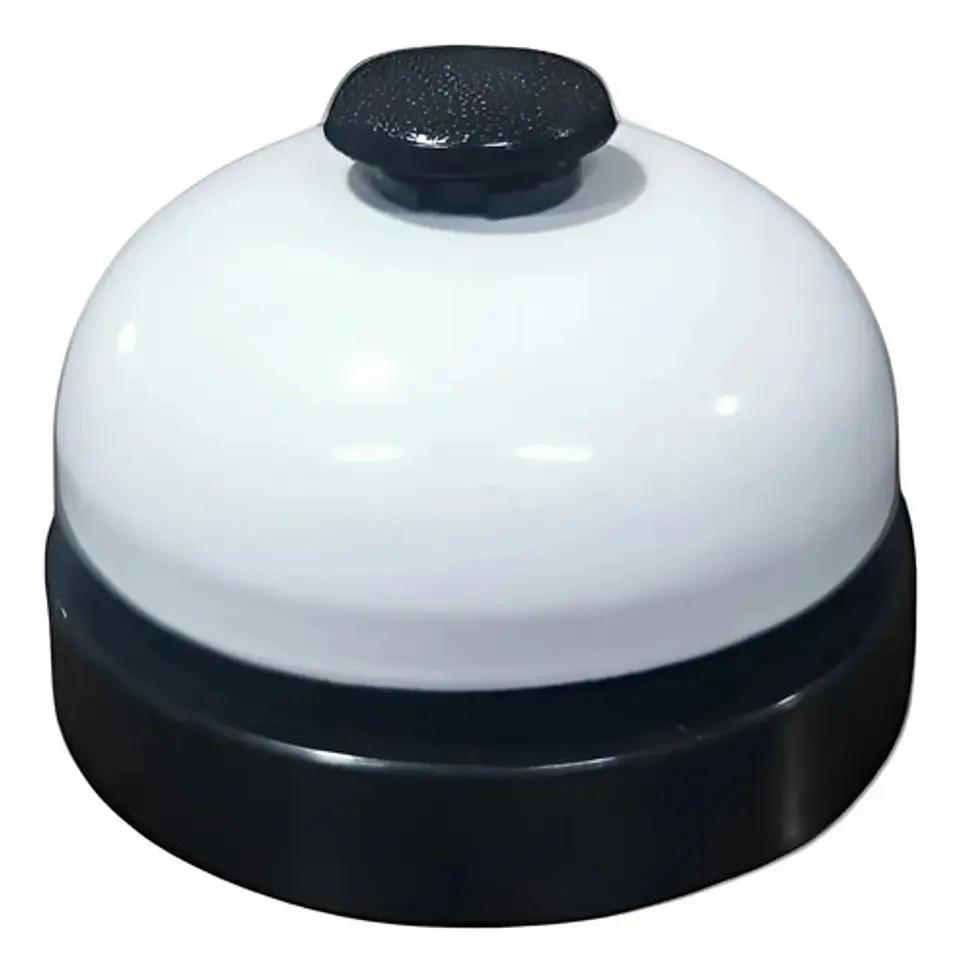 Timbre Campana De Servicio Recepcion Oficina Juego Temporiza Color Negro 1