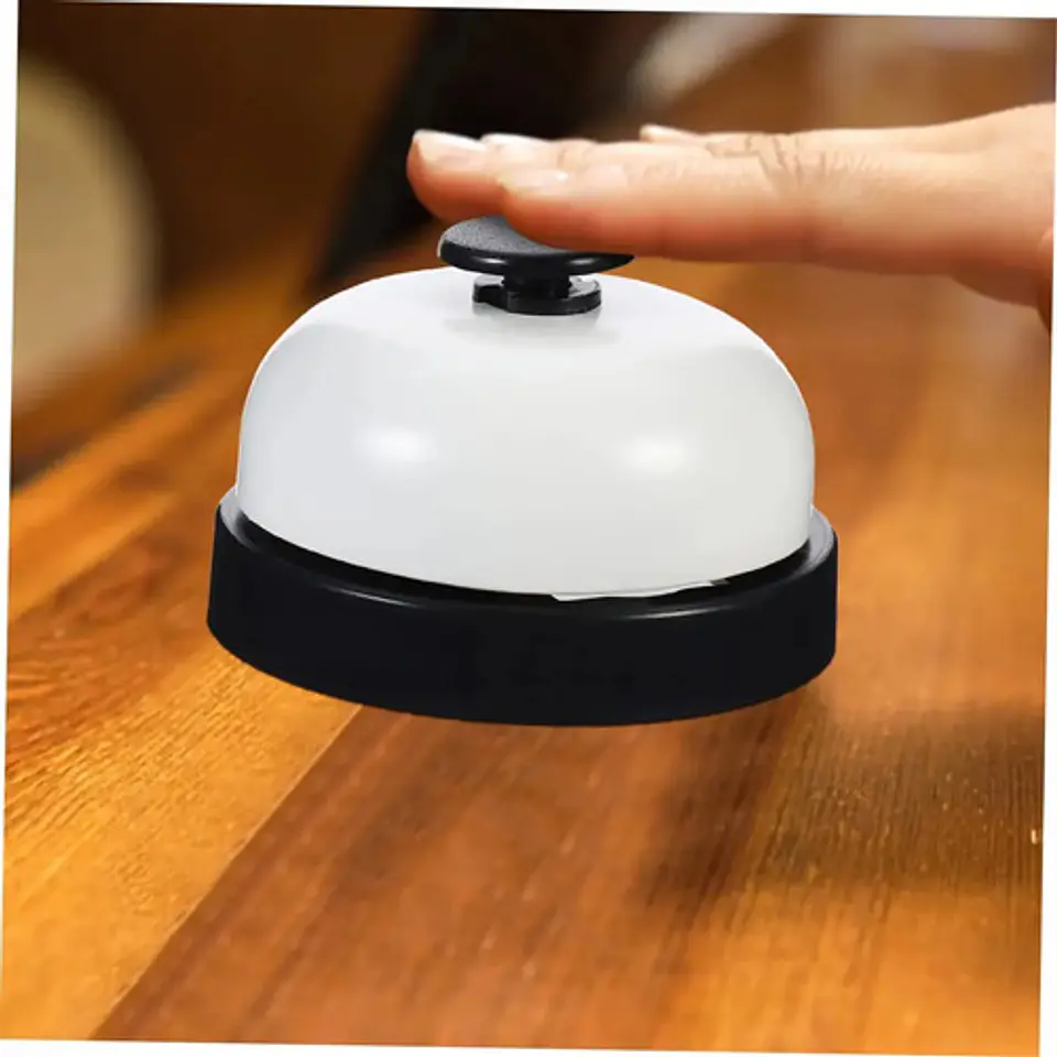 Timbre Campana De Servicio Recepcion Oficina Juego Temporiza Color Negro 2